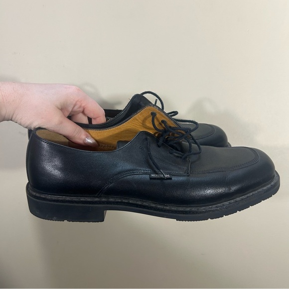 Mephisto Black Leather Lace-Up Derby Shoes main image 8